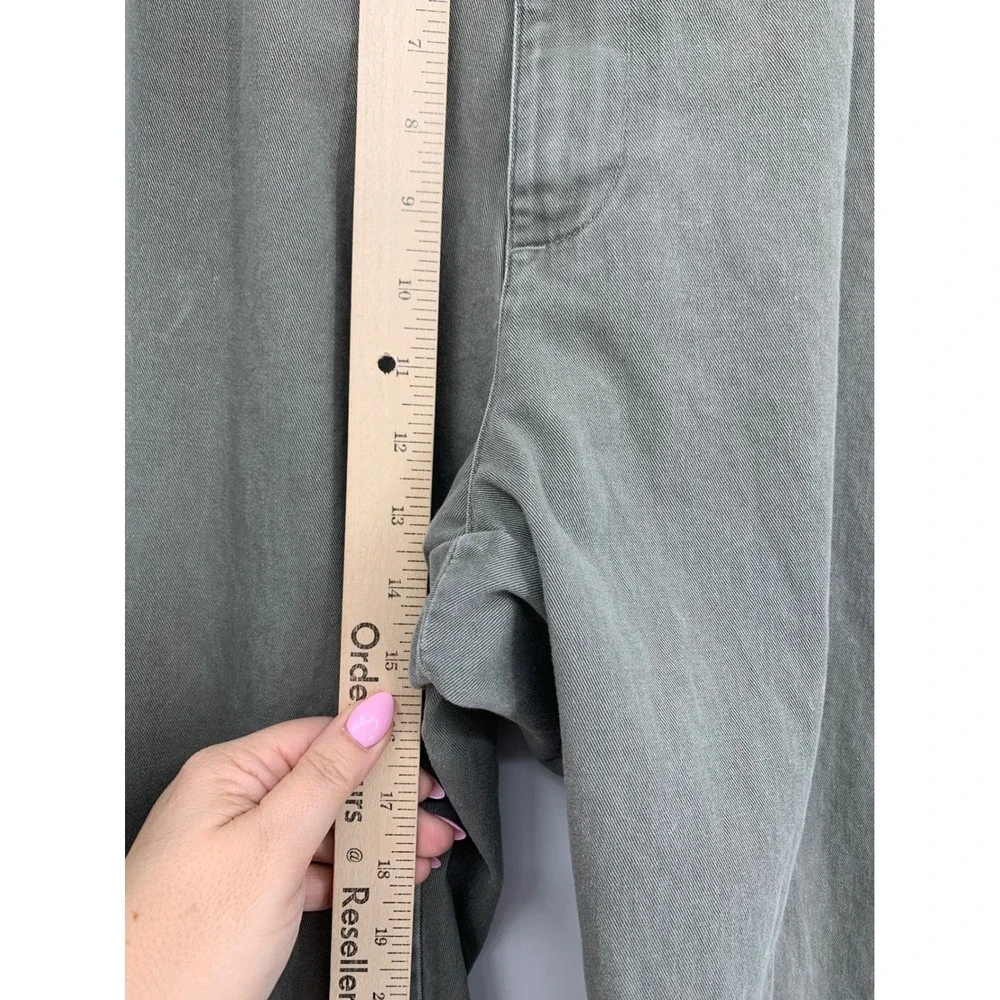 Vintage Polo Ralph Lauren Pants Mens 35x30 Green Cotton Chino Straight Leg